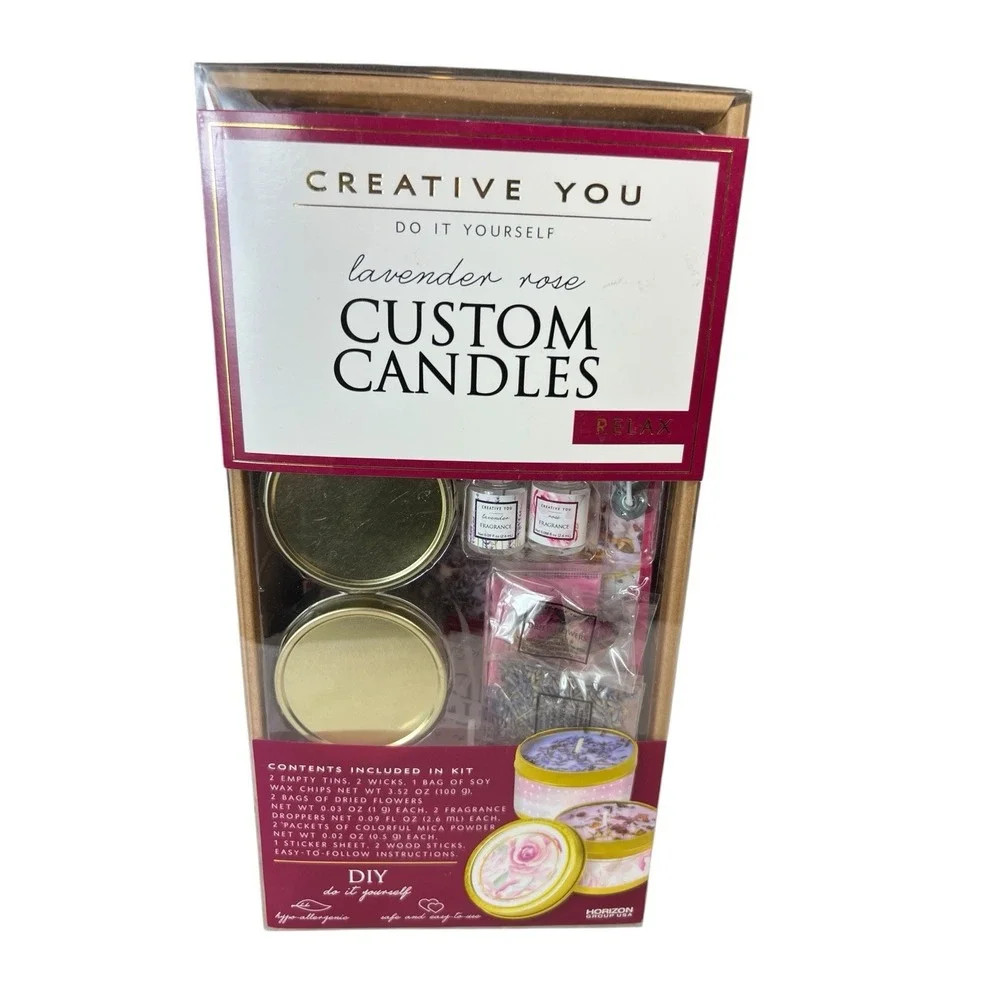 DIY Custom Candle Lavender Rose 